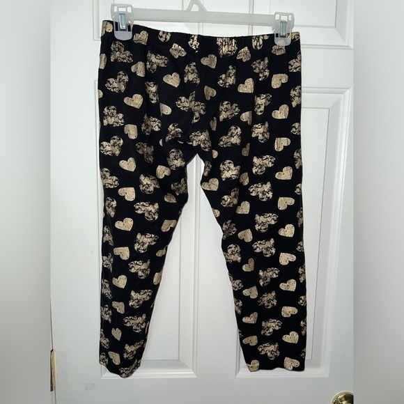 No Boundaries Pants - No boundaries, black and gold capri leggings, XL